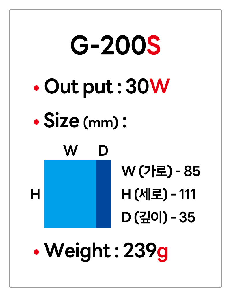 [준성테크] 기가폰 G-200S